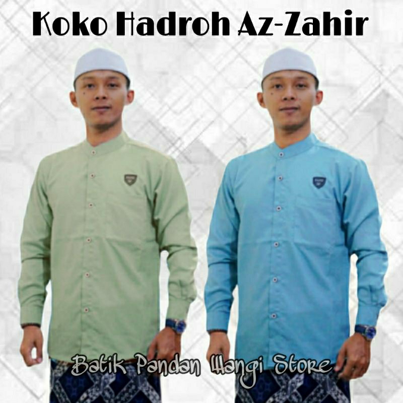 BAJU KOKO POLOS DEWASA MODEL TERBARU KEMKO POLOS AZZAHIR SERAGAM BAJU KOKO HADROH TERLARIS ORIGINAL