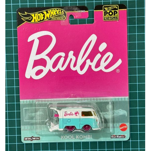 HOT WHEELS KOOL KOMBI EIBACH PREMIUM RED WHITE PREMIUM POP CULTURE BARBIE EDITION WHITE BLUE