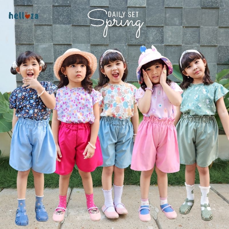 ONE SET NONA / SETELAN ANAK RAYON CANTIK MURAH