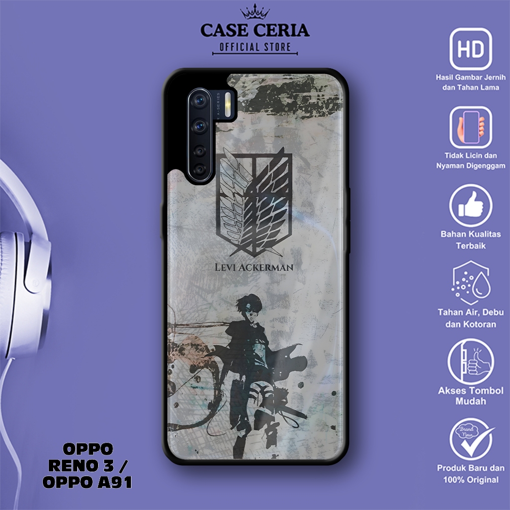 Case Oppo A91 / Oppo Reno 3 - Casing Oppo A91 / Oppo Reno 3 Anime AOT - Silikon Case – Kesing HP