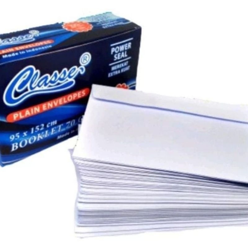 

Amplop putih seal CLASSE isi 100 lembar