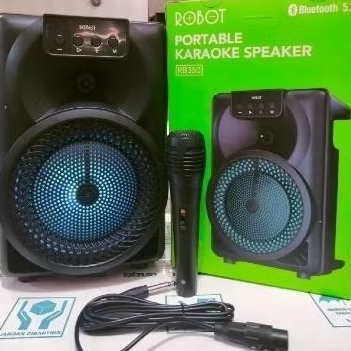 speaker bluetooth karaoke Frey mic original robot suara mantap bass jernih bersih