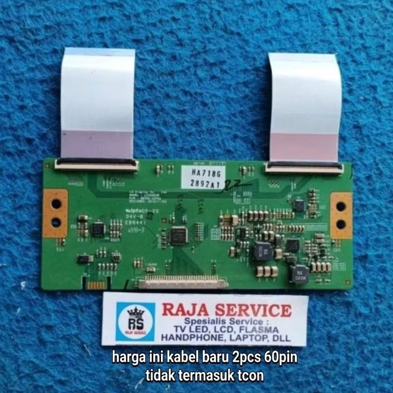 kabel tv LG 32LS3400 LG32LS3400 lvds flaxible dari tcon ke panel 60pin