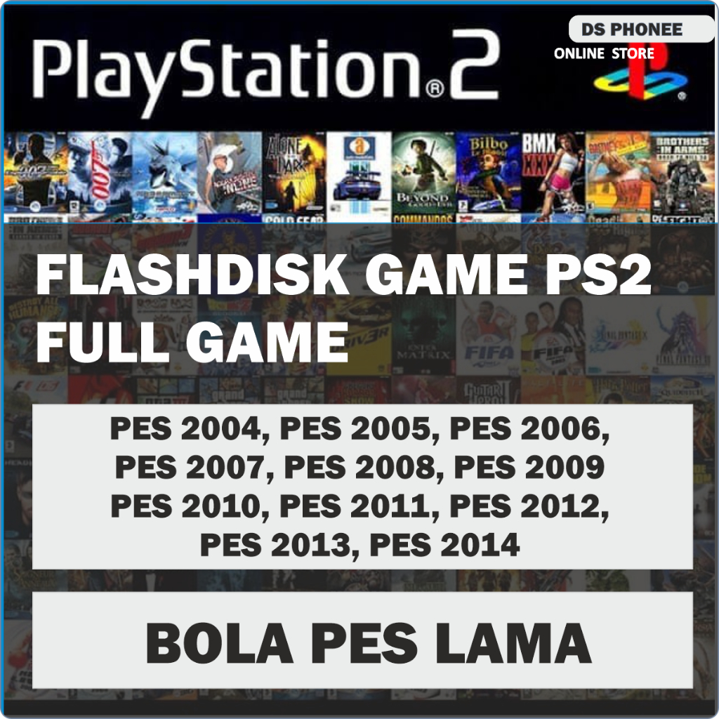 PAKET GAME PS2 BOLA PES OLD \ LAMA 2001, 2002, 2003, 2004, 2005, 2006, 2007, 2008, 2009, 2010, 2011,