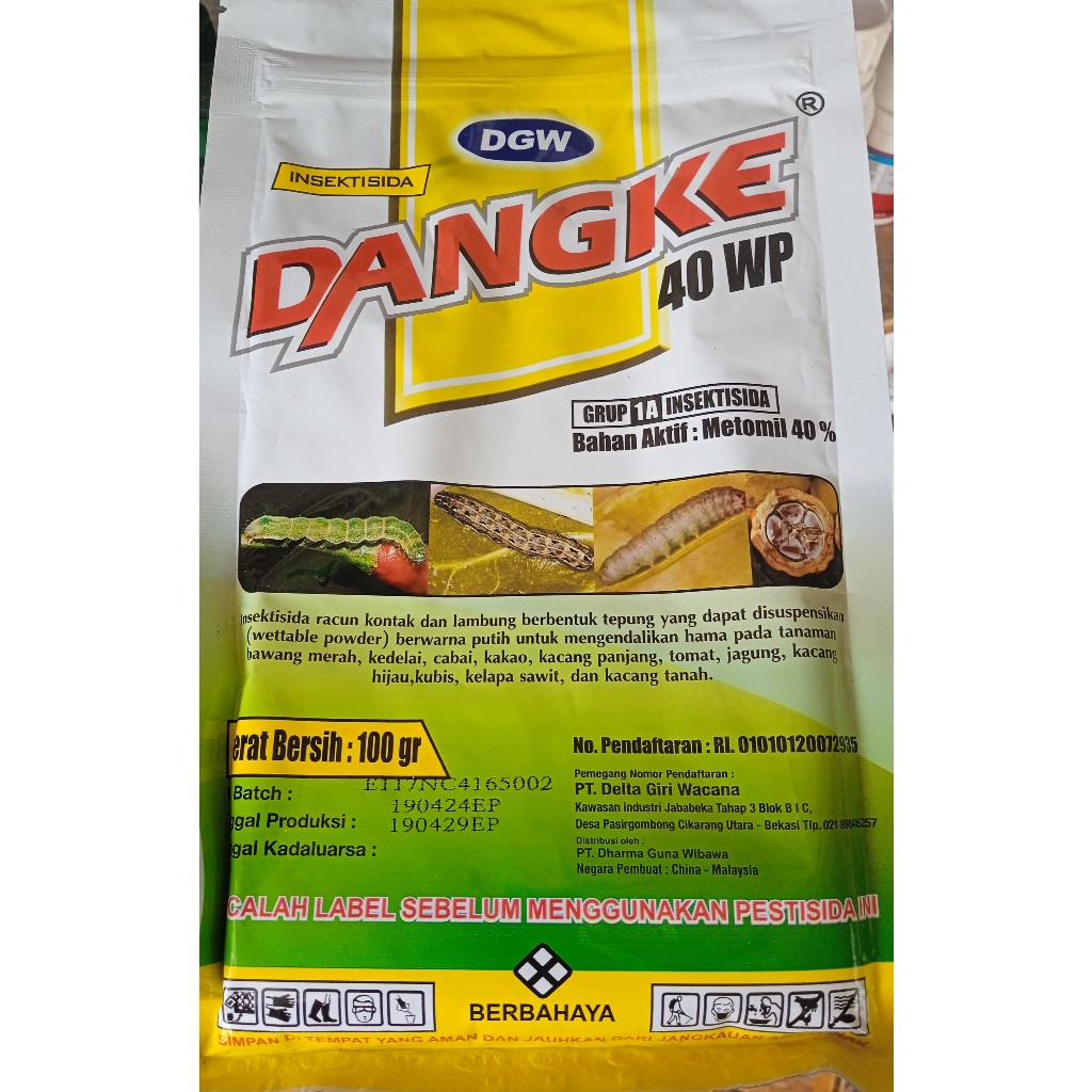 Dangke 40 WP Insektisida Bahan Aktif Metomil 40%