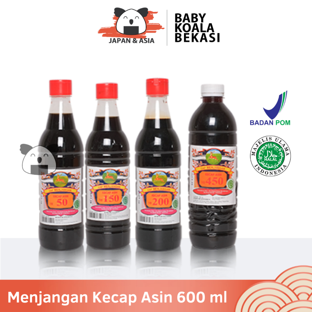 

MENJANGAN Kecap Asin No.50 & 150 Chinese Soy Sauce 600 ml I Halal - Bekasi