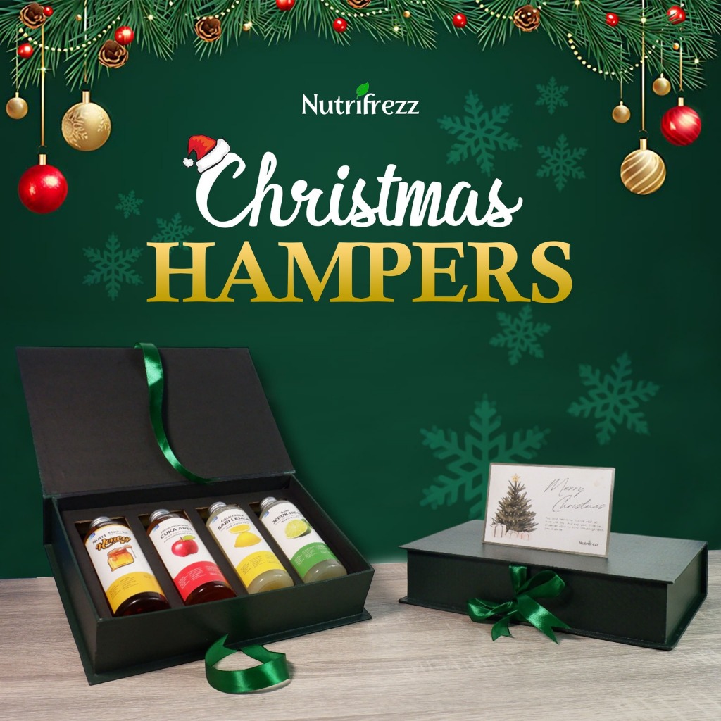 

Nutifrezz Hampers Natal Madu Multiflora Cuka Apel Sari Lemon Sari Nipis Cuka Nanas 350gr 250ml