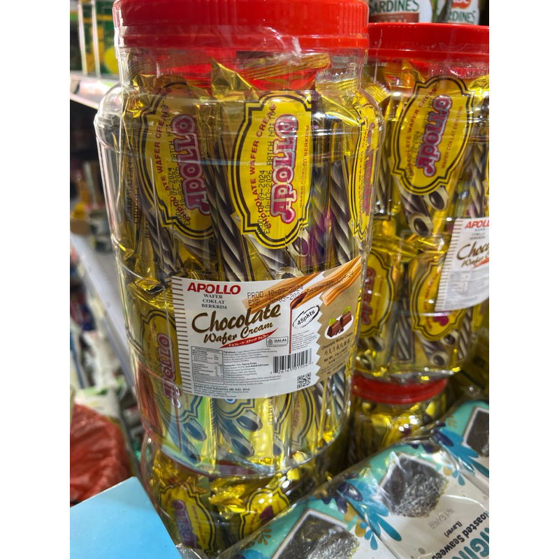 

apollo wafer coklat berkrim exp 08/2026