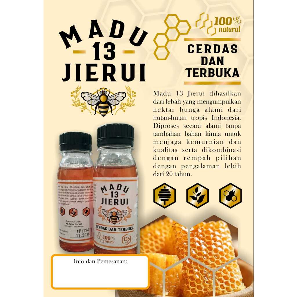 

Madu 13 Jierui Cerdas dan Terbuka, Solusi kekurangan energi karena kelelahan tekanan pekerjaan