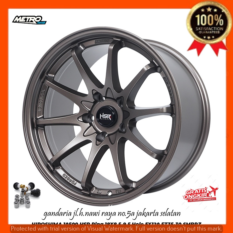 VELG PELEK RACING R18 RING 18 MODEL JARI JARI STYLE UNTUK MOBIL BMW F30 G20 DLL HSR HIROSHIMA