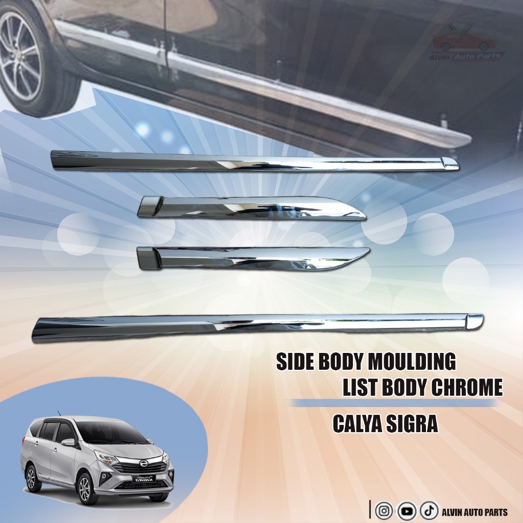 LIST BODY CALYA SIGRA CHROME / SIDE BODY MOULDING CALYA SIGRA / ACCESSORIES CALYA