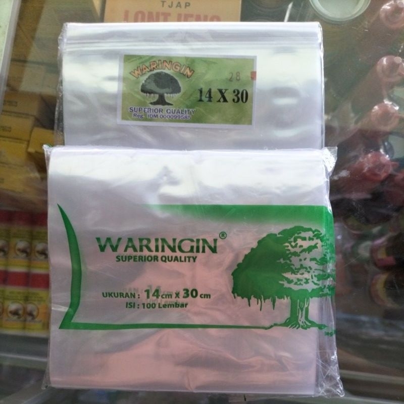 PP waringin bening 14X30 1pak 100lbr