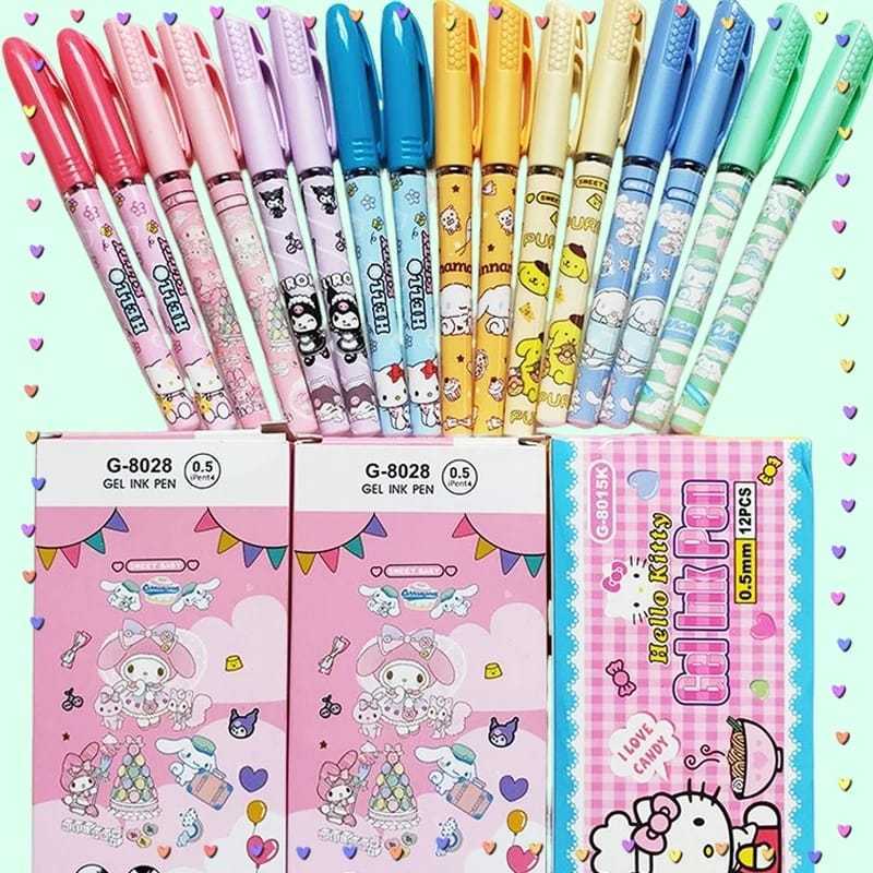 

[1 Lusin/ 12 Pcs] Pulpen Bolpen Pena Buka Tutup SNR K-040 8028 8110 Kuromoi Melody Cinnamon