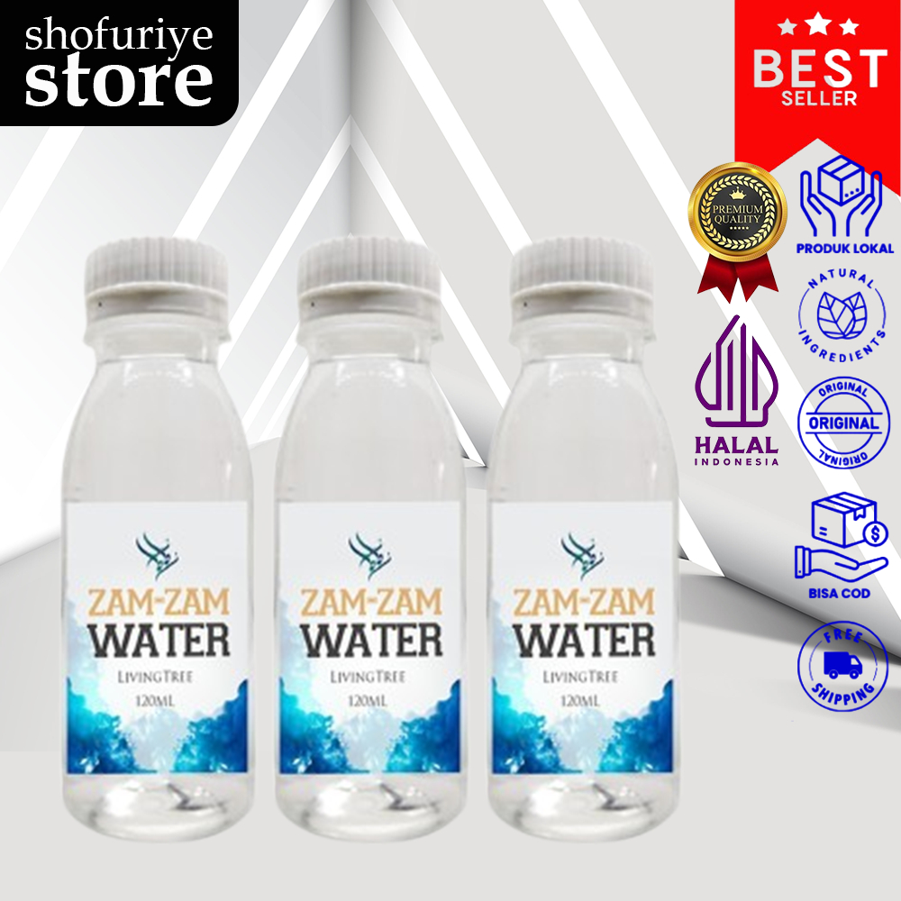 

Air Zam zam 120ml Asli oleh oleh haji dan umroh murah