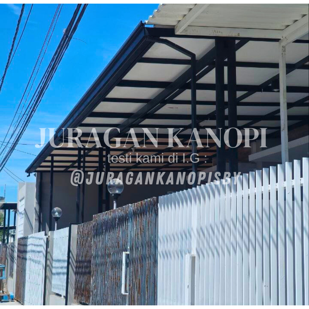 Kanopi hollow galvanis plafon Gypsum + alderon Double layer