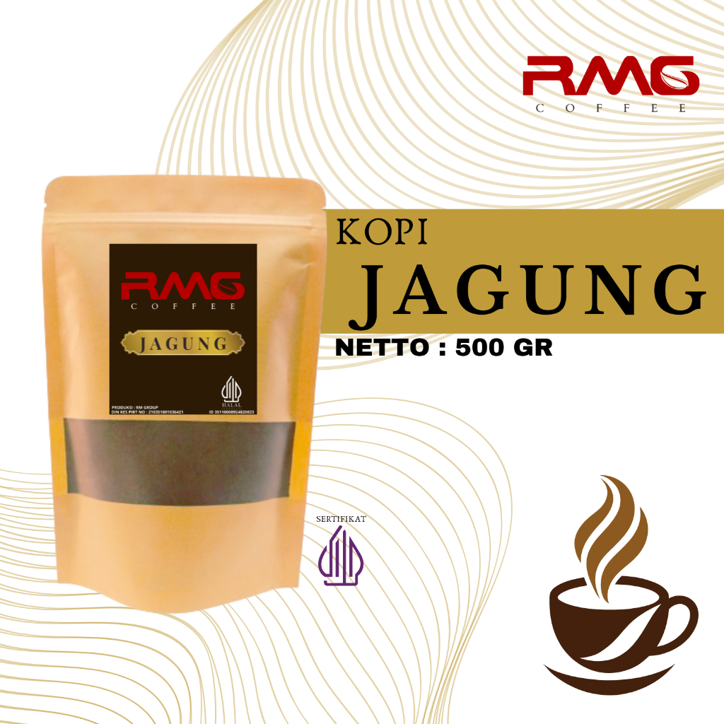 

Kopi Jagung isi 500 Gram RMG Bubuk kopi jagung