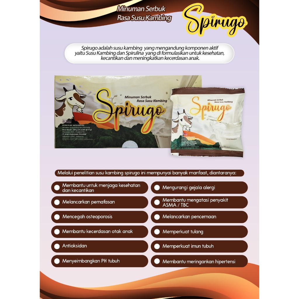 

Spirugo Minuman Serbuk Rasa Susu Kambing