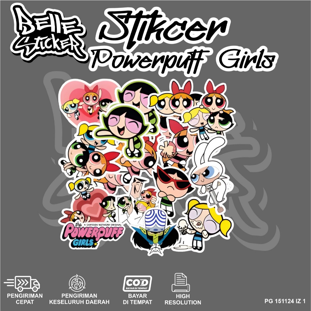 

Stiker Powerpuff Girls Waterproof Aesthetic untuk Laptop, Motor, dan Helm - Paper Stationery