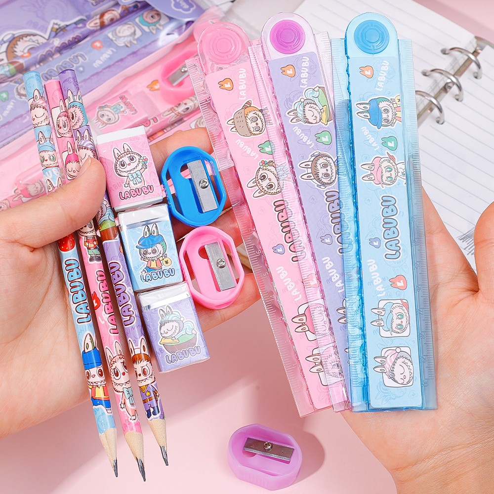 

Paktet Alat Tulis Study Set Alat Tulis Set Kado Karakter L*bubu