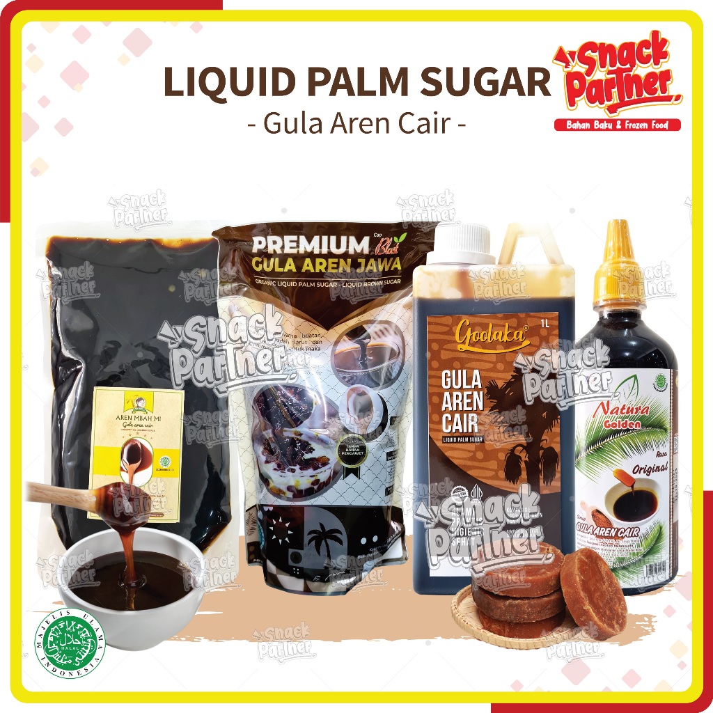 

GULA AREN CAIR 1 KG L Liter / 500 GR - Organic Liquid Palm Sugar / Brown Sugar - PREMIUM CAP BLAST Jawa Organik GOOLAKA MBAH MI Yogyakarta NATURA GOLDEN Botol - Sirup Gula Merah