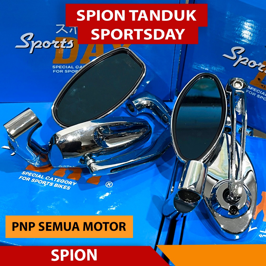 SPION TANDUK MODEL DAYTONA KOTAK OVAL KACA SPION TANDUK OVAL DAN KOTAK UNIVERSAL YAMAHA HONDA