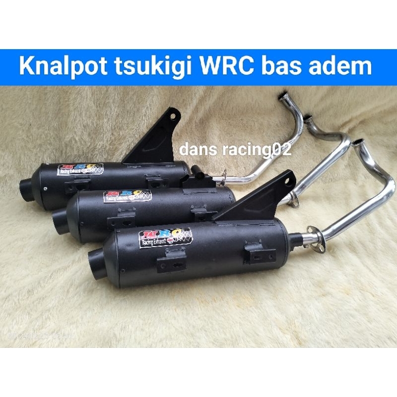 Knalpot tsukigi WRC full set bas adem beat karbu/ beat deluxe/ beat fi/ beat street/ beat pop/ Genio
