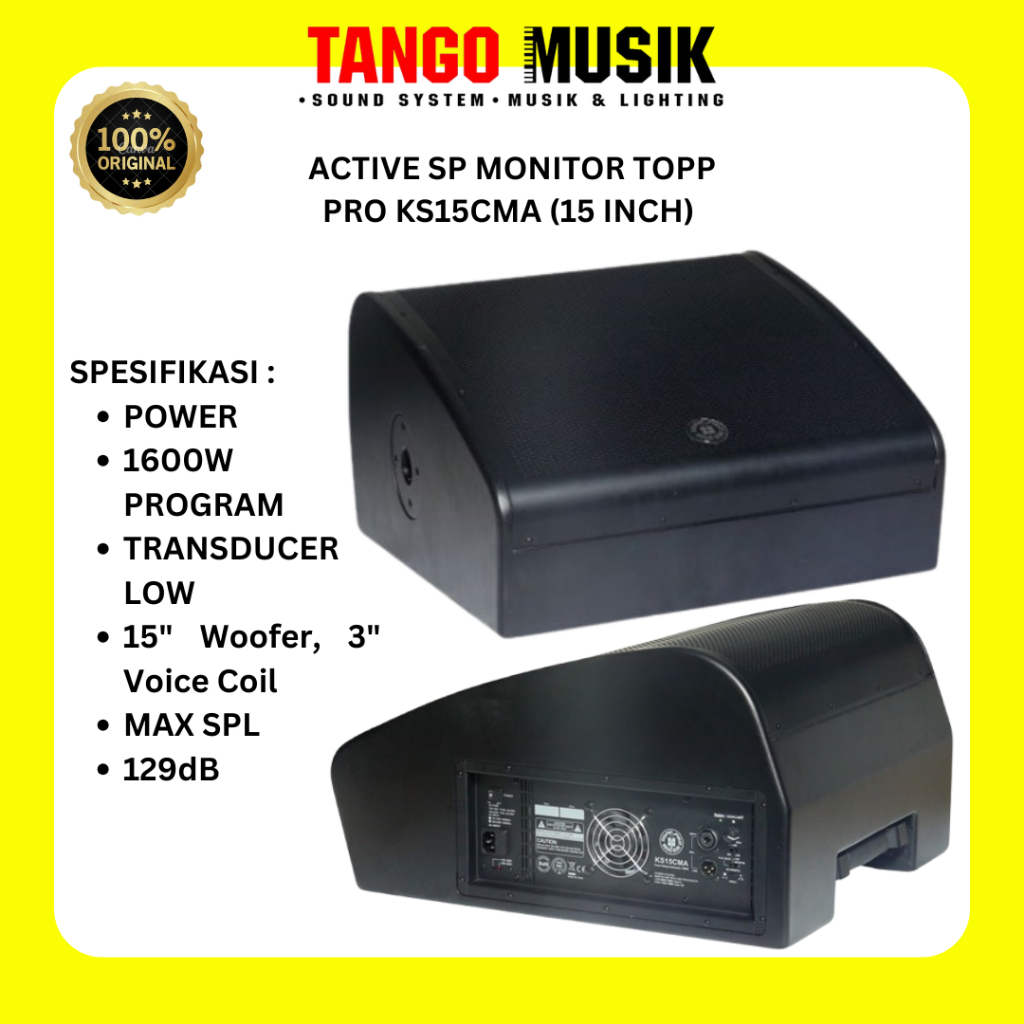 Active Speaker Monitor Topp Pro KS15CMA (15 Inch) Original Harga 1 PCS / SPEAKER AKTIF 15 INCH / SPE