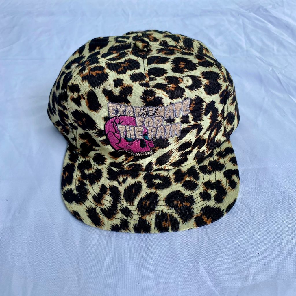 TOPI CAPS LEOBAD -TWO -  TOPI POLOCAPS BASEBALL MOTIF LEOPARD