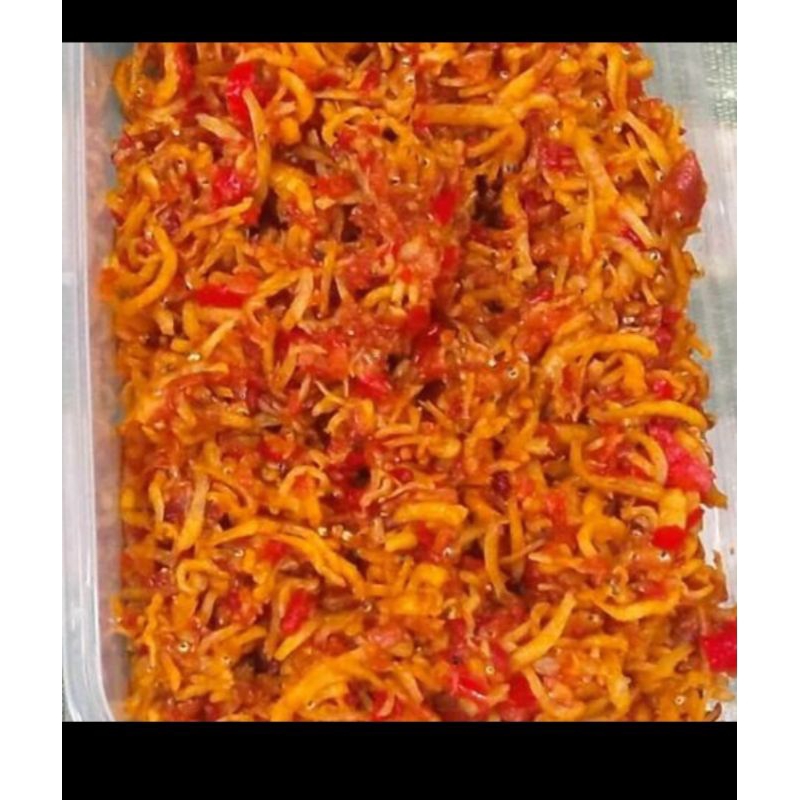 

teri medan balado pedas manis gurih