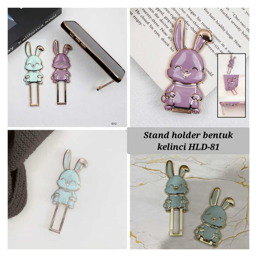 Stand holder kelinci hld-81/Stand Holder Hp karakter Universal Bentuk Kelinci