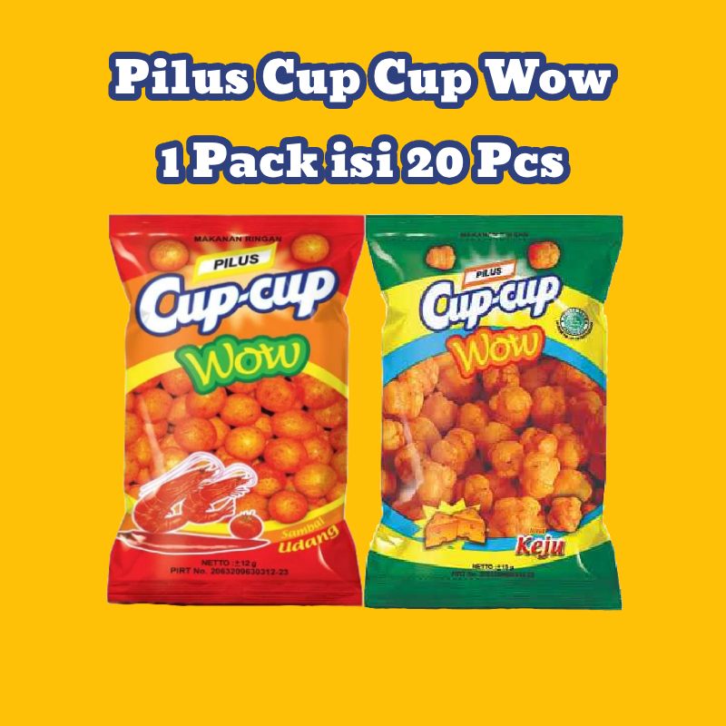 

CupCup Wow Pilus 1 Pack Cup Cup [20 Pcs @ 10 gr]