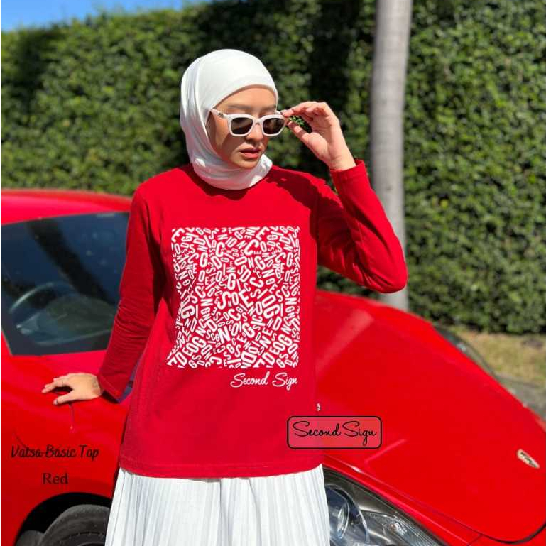 Atasan Wanita New Mickey Top Basic by Second Sign Original Siap Kirim