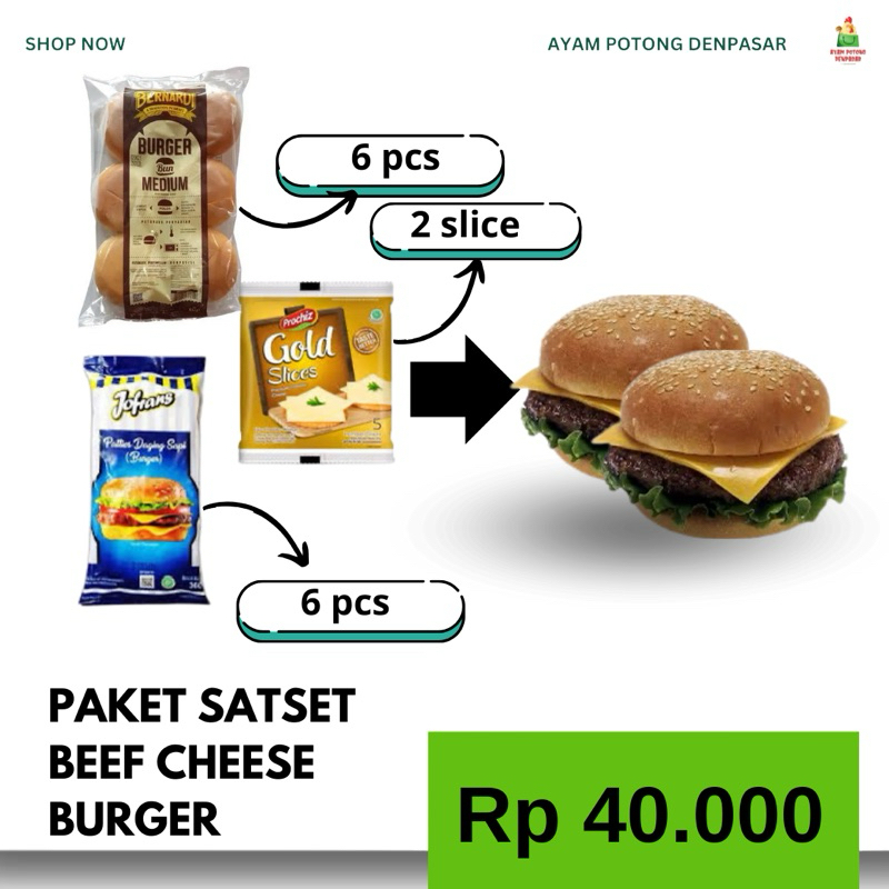 

PAKET SATSET BEEF CHEESE BURGER
