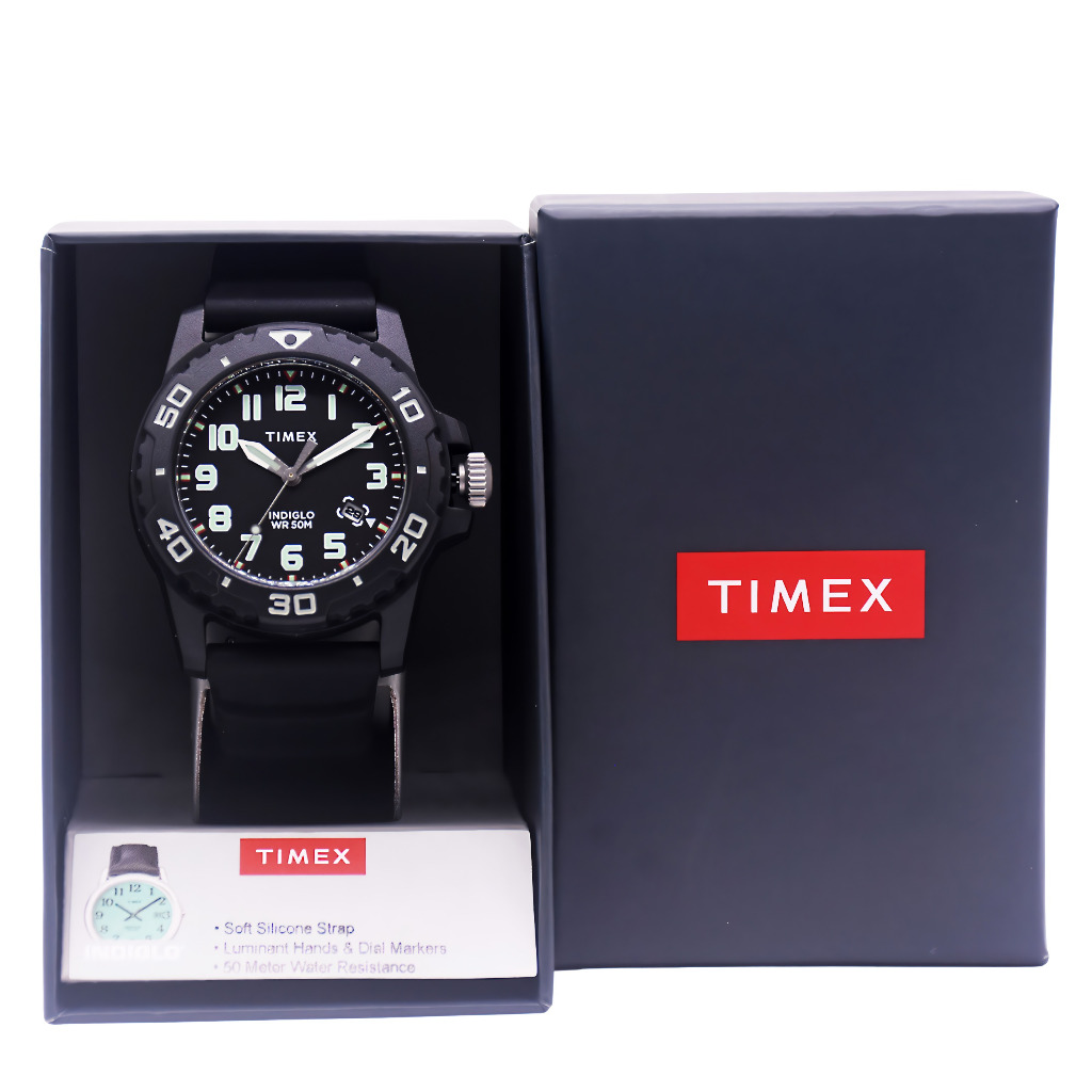 Timex Main Street TW5M61200 Men Indiglo Jam Tangan Original Garansi 1 Tahun