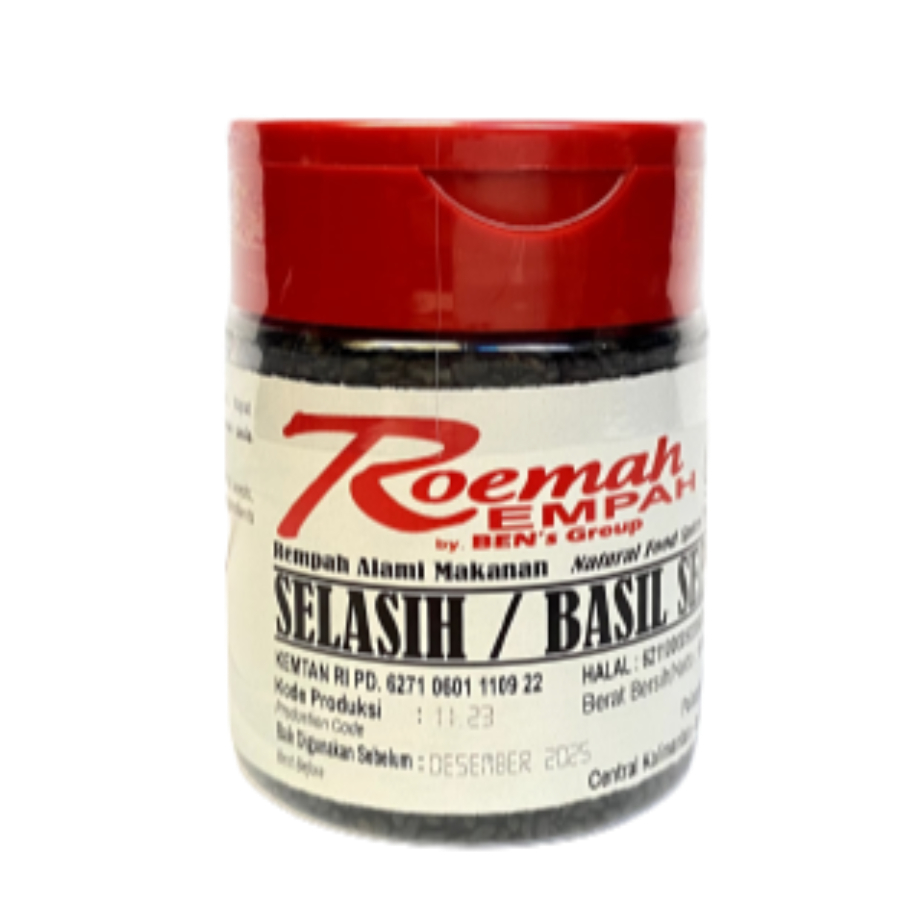 

ROEMAH REMPAH SELASIH/BASIL SEEDS BTL 60 GR