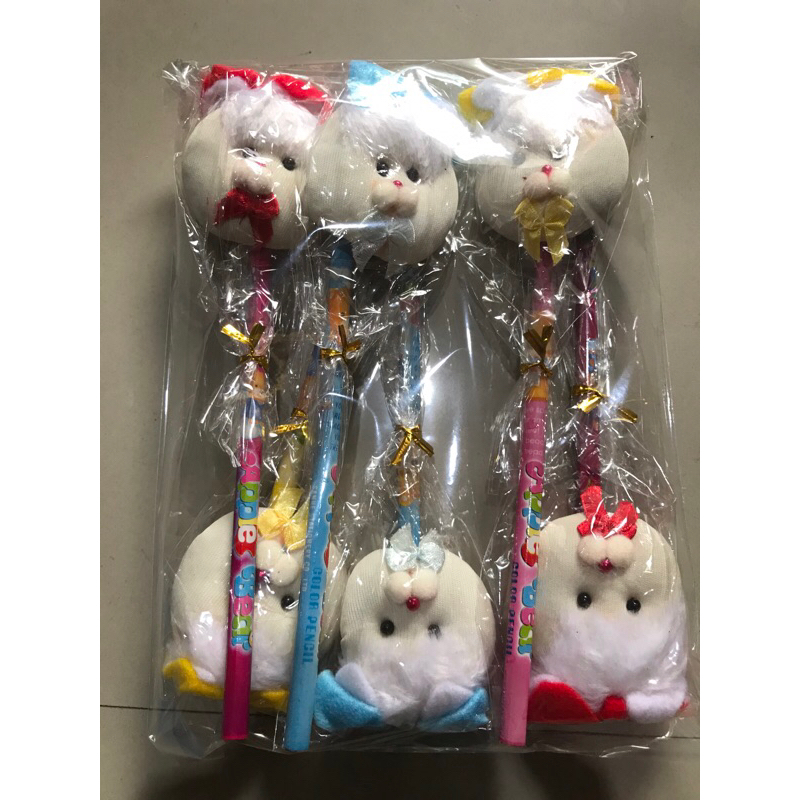 

pensil raut kepala bear set isi 6