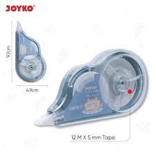

Ay00! [ LUSIN ] TipeX Correction Pen Tape Kertas 12M - Joyko CT-522 SWDS MURAH!