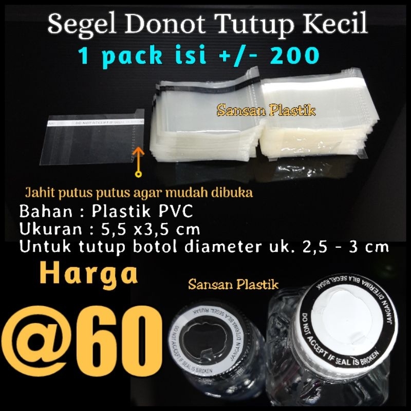 Segel Tutup Kecil Donot / Segel Tutup Fliptop / Segel Tutup Botol