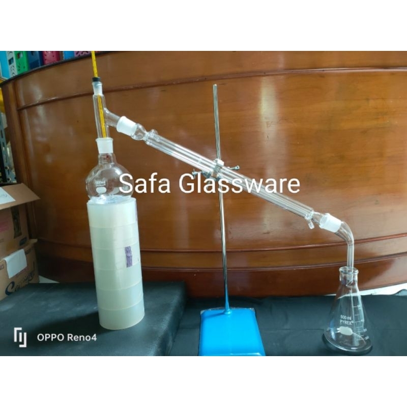 Destilasi Sederhana 500ml Pyrex / Set Destilasi Sederhana Pyrex