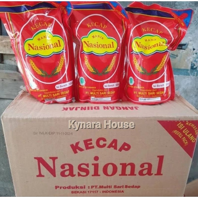 

Nasional Kecap Manis Pouch 12x520ml (Karton)