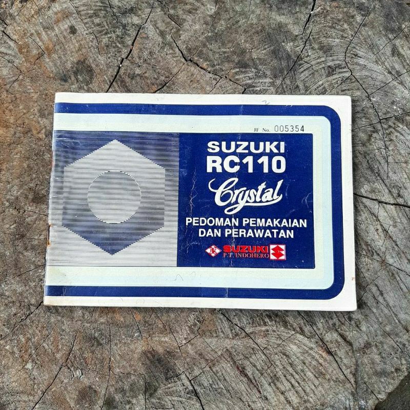 Buku pedoman suzuki rc110 crystal original