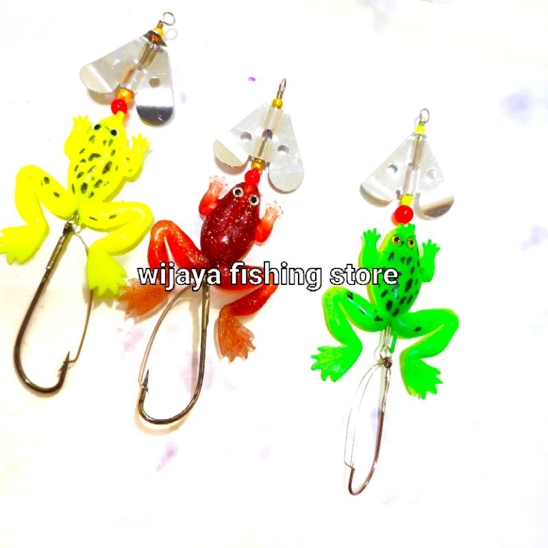 Umpan kodok soft lure
Bahan karet.