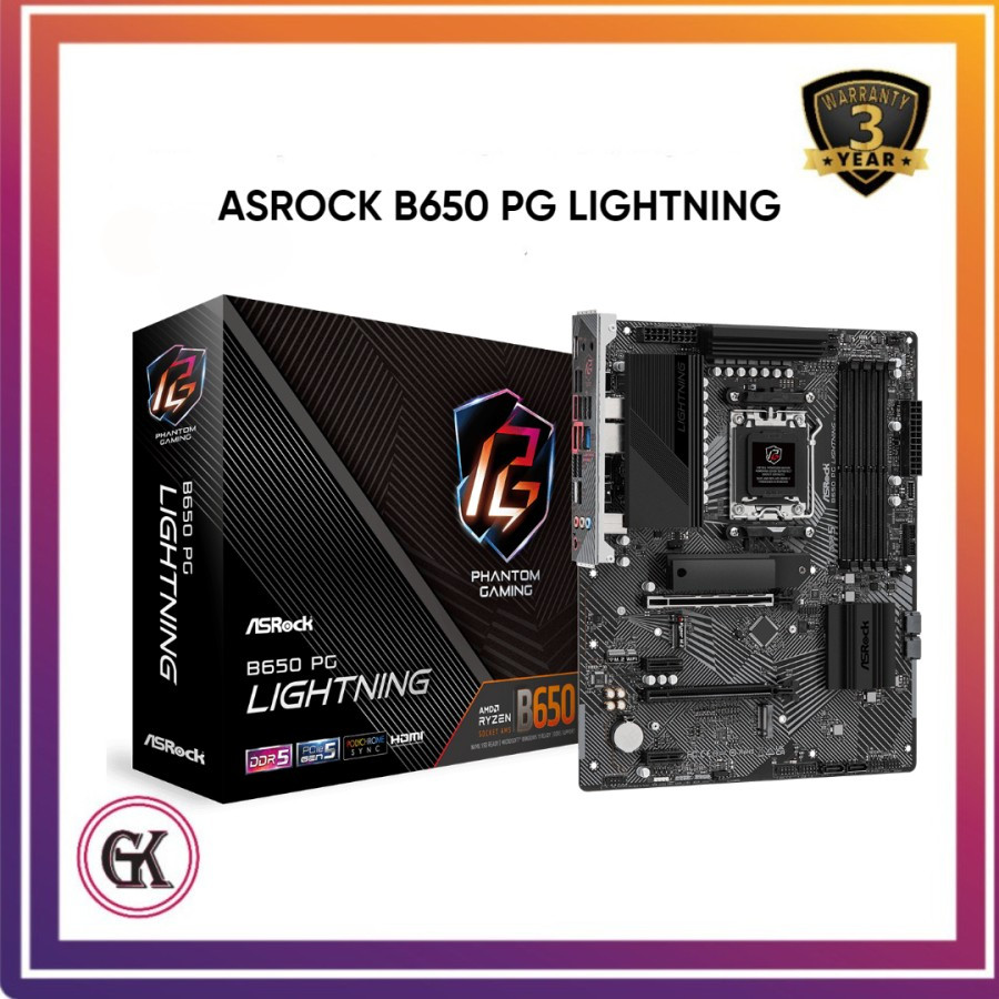MOTHERBOARD ASROCK B650 PG LIGHTNING ( AM5 / B650 / DDR5 )