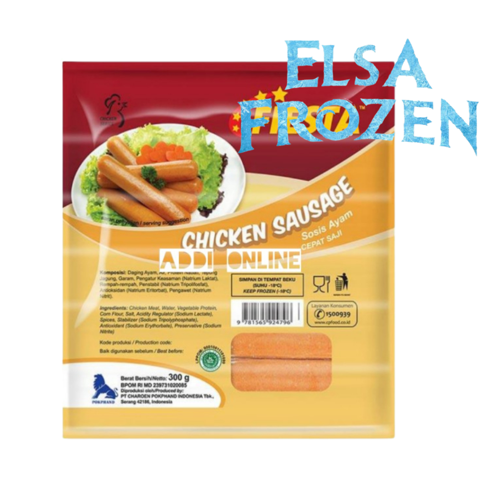 

FIESTA CHICKEN SAUSAGES 300GR SOSIS AYAM ISI 9