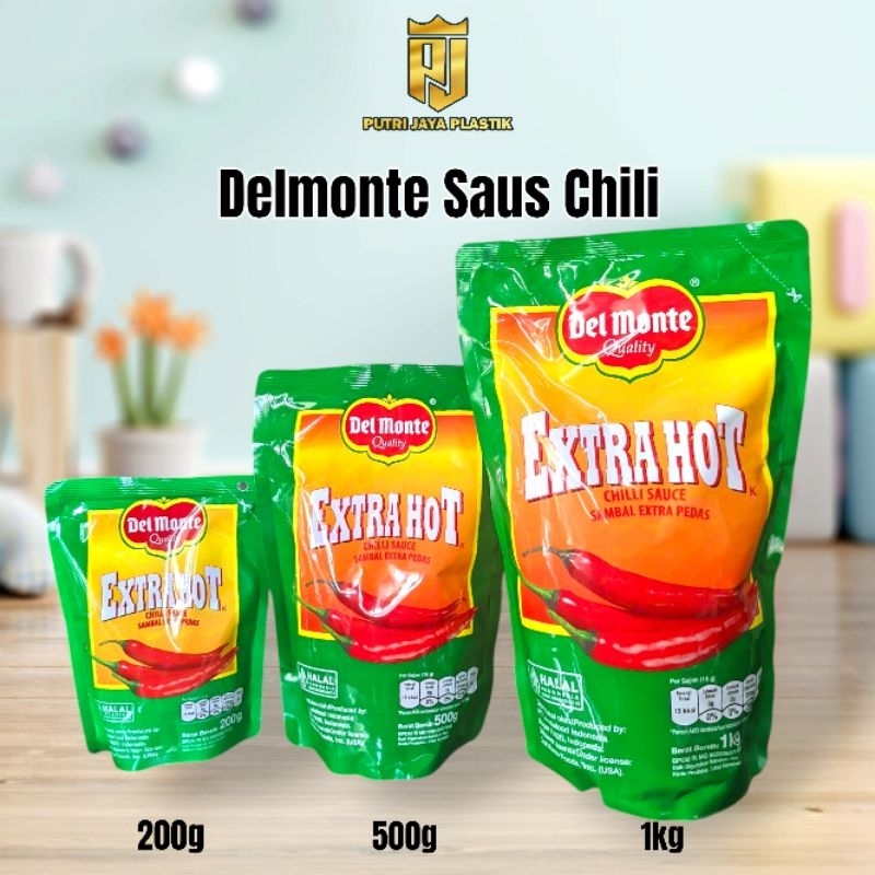 

DEL MONTE Saus Sambal Extra Hot Pouch 200ml 500ml 1kg