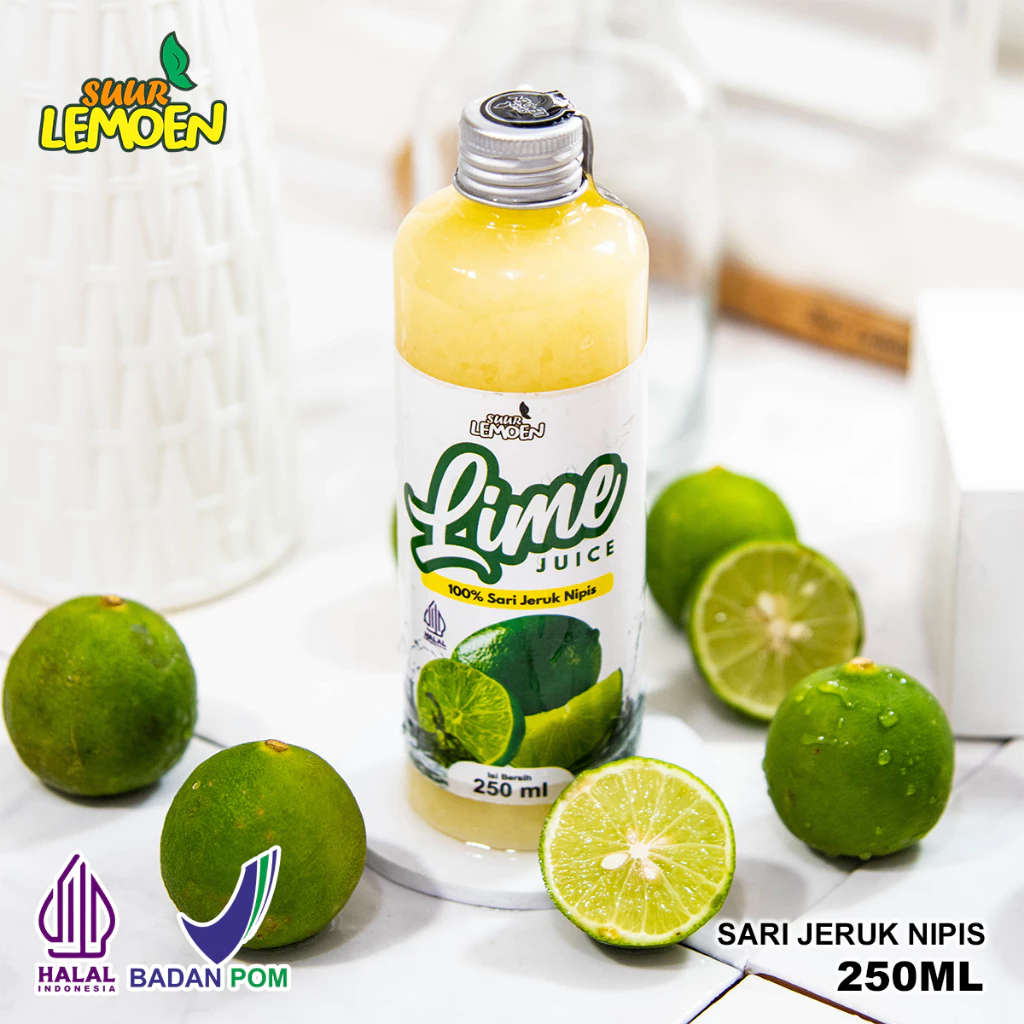 

Suur Lemoen - Sari Jeruk Nipis Murni / Pure Lime Juice 500ml - 250ml - 1LT - SUUR LEMOEN HGBEKASI