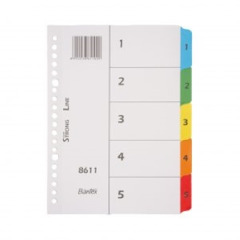 

Bantex A4 Maxi 5 Pages Divider PP #6015 00