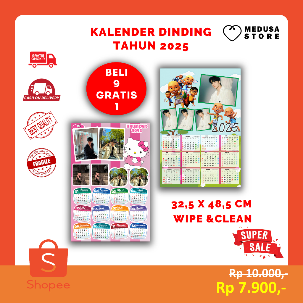

Kalender 2025 Aesthetic Custom Foto Sendiri