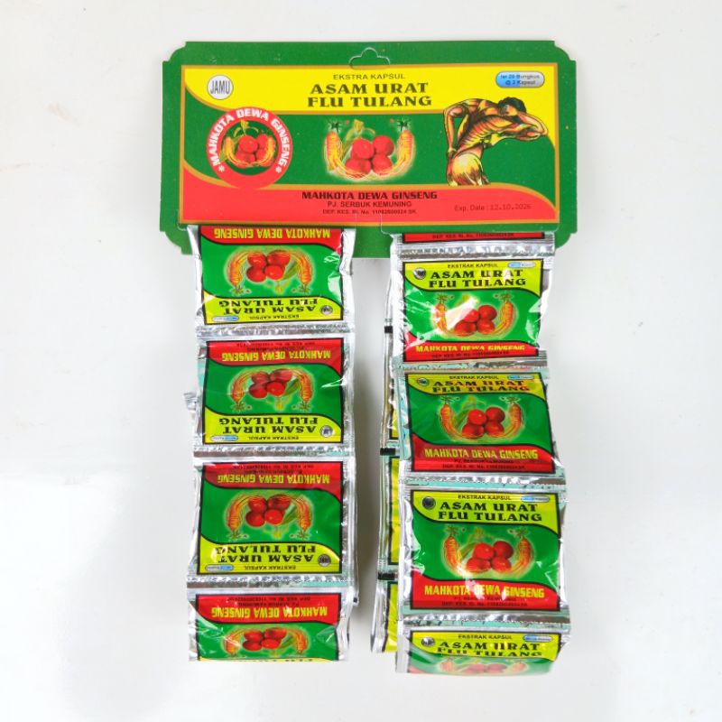 Asam Urat Flu Tulang Mahkota Dewa Kapsul Original