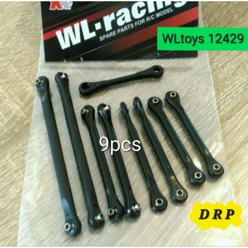 DRP Linkages Tuas Rods Khusus WLtoys 12429 Original RC Part